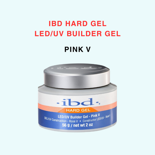 IBD Hard Gel LED/UV, Builder Gel, PINK V, (JAR) 0.5oz (Pk: 36 pcs/case)