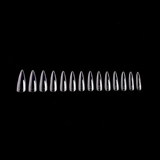 iGel PRO-X Soft Gel Nail Tips 09, Natural Stiletto Long, BOX (Pk: 600 pcs/box)