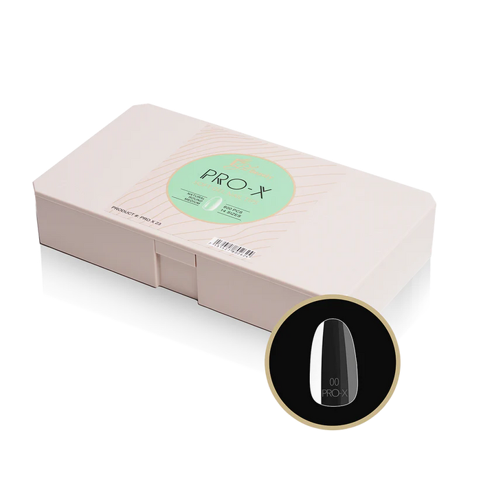 iGel PRO-X Soft Gel Nail Tips 23, Natural Round Medium, BOX (Pk: 600 pcs/box)