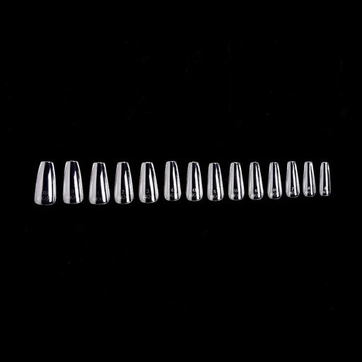 iGel PRO-X Soft Gel Nail Tips 14, Natural Coffin Medium, BOX (Pk: 600 pcs/box)