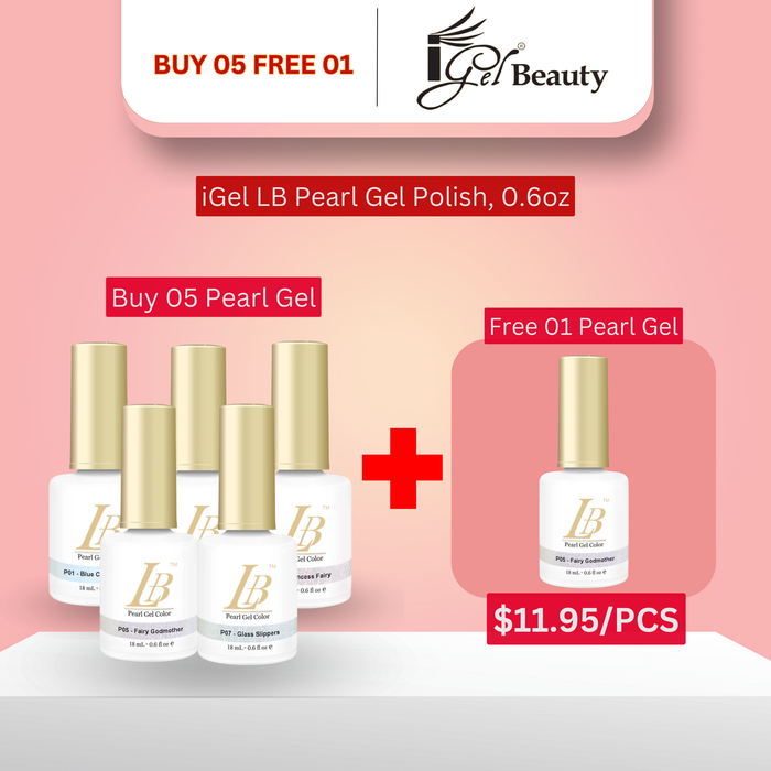 iGel LB 0.6oz Pearl GEL - Buy 5 Free 1