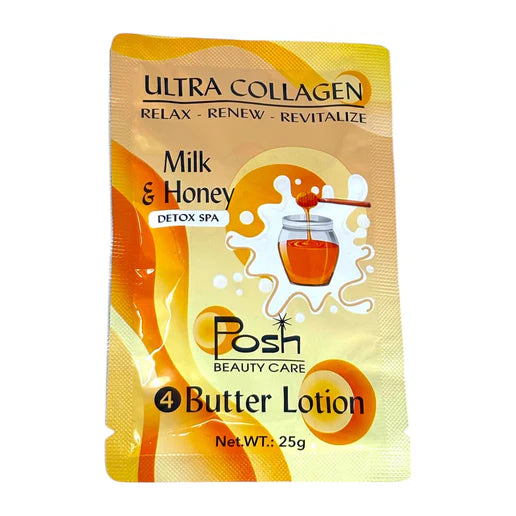 Posh Deluxe Pedicure Kit 4in1, CASE, MILK & HONEY (Pk: 50 kits/case)