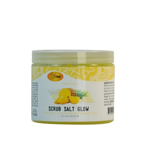 SpaRedi Sugar Salt Glow, Pineapple, 16oz, 04400 OK0325MD