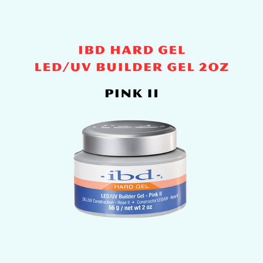IBD Hard Gel LED/UV, Builder Gel, PINK II, (JAR) 2oz (Pk: 72pcs/case)