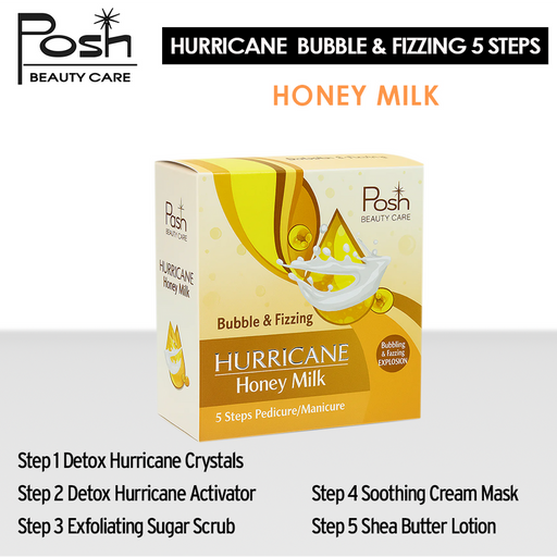 Posh Hurricane Kit 5in1, CASE, HONEY & MILK (Pk: 36 kits/case)