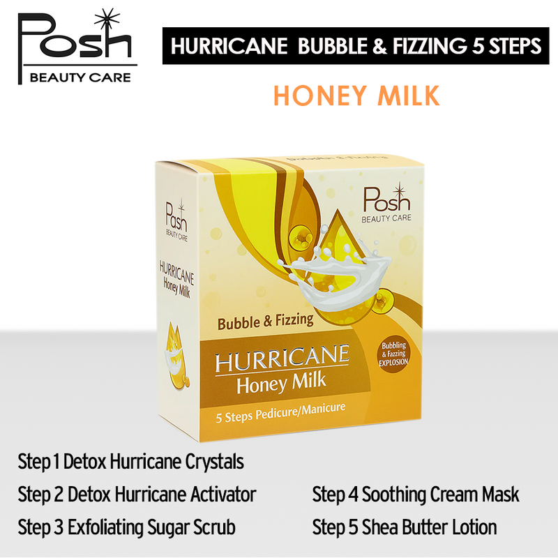 Posh Hurricane Kit 5in1, CASE, HONEY & MILK (Pk: 36 kits/case)