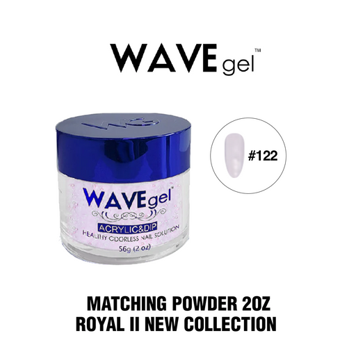 Wave Gel Acrylic/Dipping Powder, ROYAL II Collection 2oz, 122