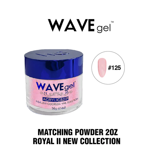 Wave Gel Acrylic/Dipping Powder, ROYAL II Collection 2oz, 125