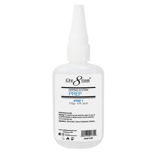 Cre8tion Dip Powder Refill 4oz - Step #1 DIP PREP (Pk: 96 pcs/case)