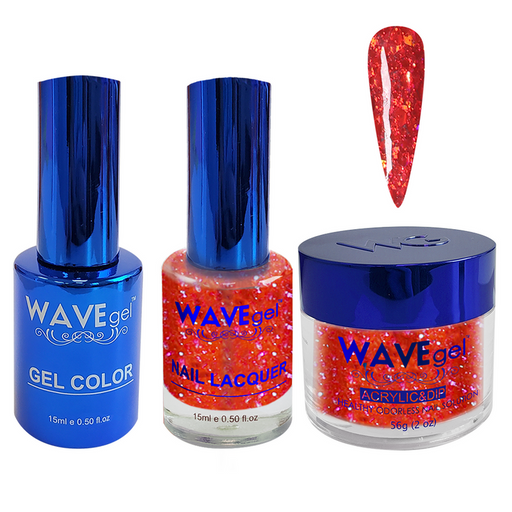 Wave Gel 4in1 Acrylic + Dip Powder + Gel Polish + Lacquer, Winter Holiday, WR115, The Crowning