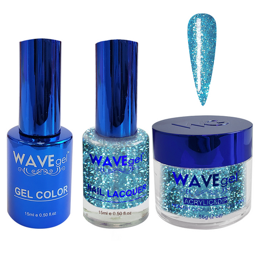 Wave Gel 4in1 Acrylic + Dip Powder + Gel Polish + Lacquer, Winter Holiday, WR119, Queen's Sky