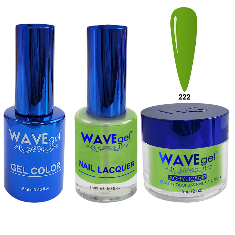 Wave Gel 4in1 Acrylic + Dip Powder + Gel Polish + Lacquer, Royal Collection, Winter Holiday, WR222, Leapfrog