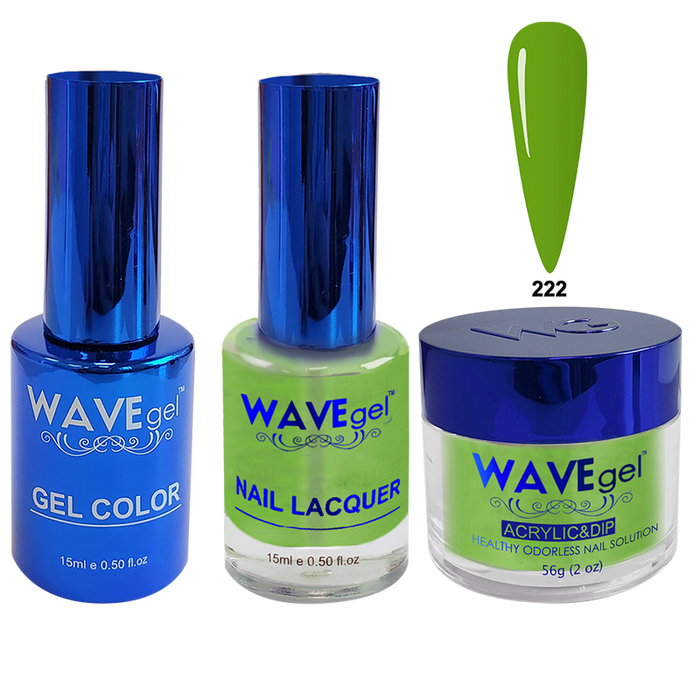 Wave Gel 4in1 Acrylic + Dip Powder + Gel Polish + Lacquer, Winter Holiday, WR222, Leapfrog