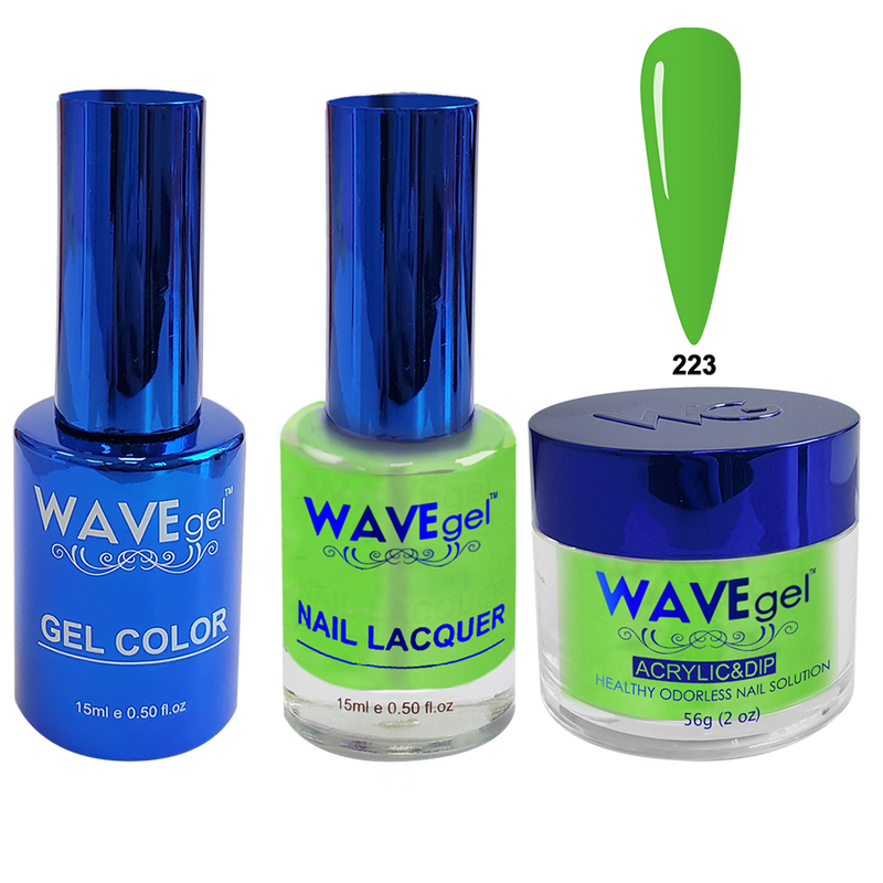 Wave Gel 4in1 Acrylic + Dip Powder + Gel Polish + Lacquer, Royal Collection, Winter Holiday, WR223, Bonsai Tint