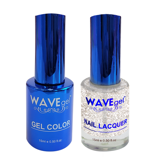 Wave Gel DUO, Royal Collection, Winter Holiday, WR114, Sparkling White, 0.5oz