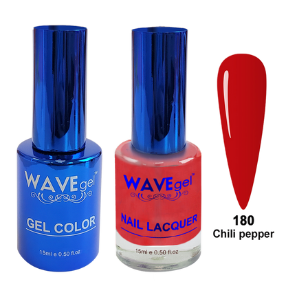 Wave Gel DUO, Royal Collection, Winter Holiday, WR180, Chili Pepper, 0.5oz