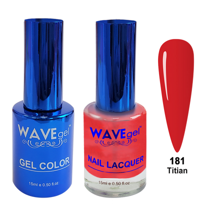 Wave Gel DUO, Royal Collection, Winter Holiday, WR181, Titian, 0.5oz