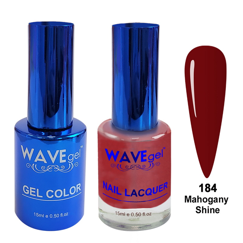 Wave Gel DUO, Royal Collection, Winter Holiday, WR184, Mahogany Shine, 0.5oz