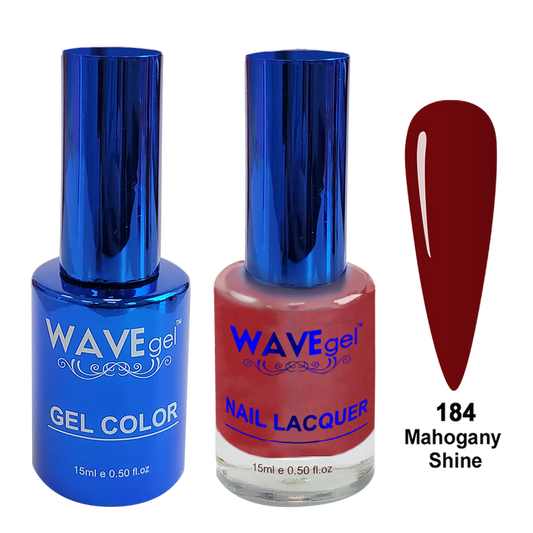 Wave Gel DUO, Royal Collection, Winter Holiday, WR184, Mahogany Shine, 0.5oz