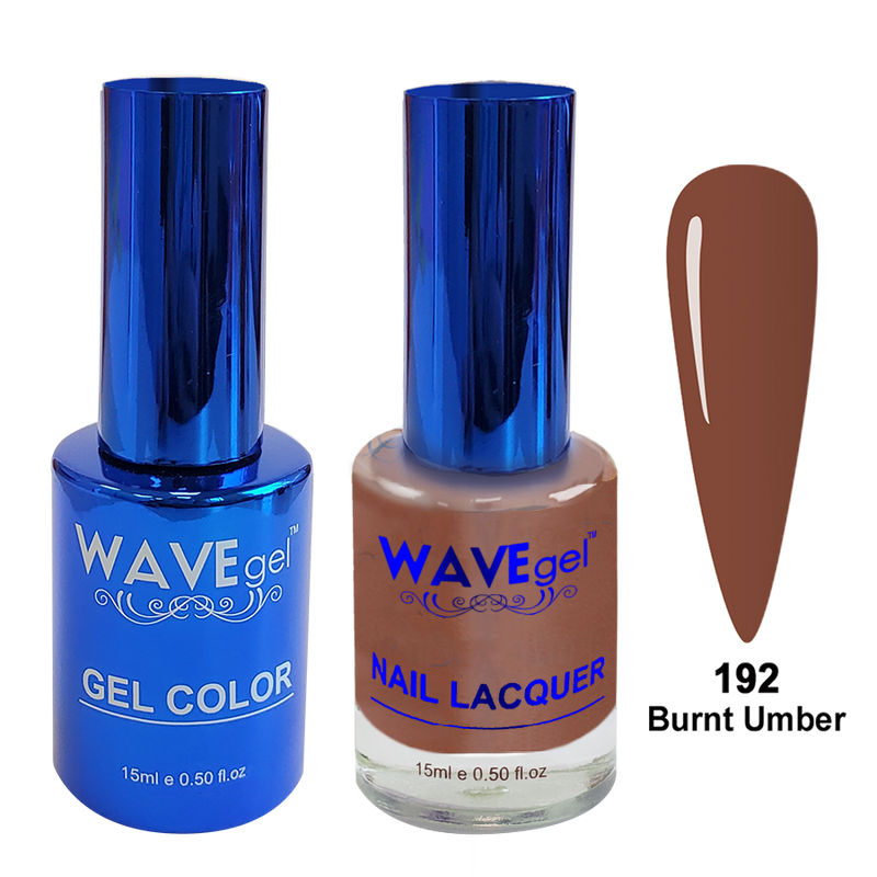 Wave Gel DUO, Royal Collection, Winter Holiday, WR192, Burnt Umber, 0.5oz