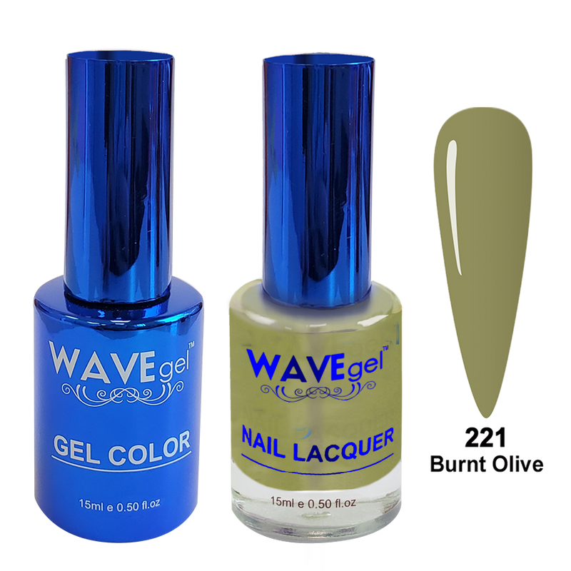 Wave Gel DUO, Royal Collection, Winter Holiday, WR221, Burnt Olive, 0.5oz