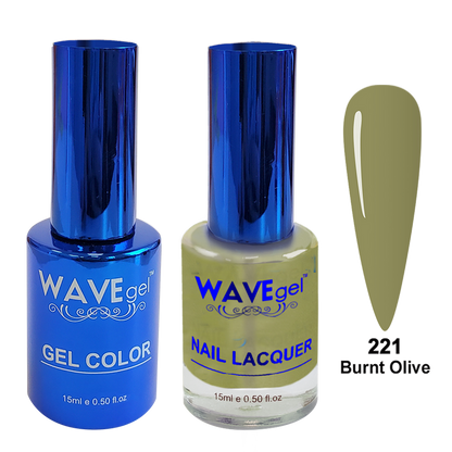 Wave Gel DUO, Royal Collection, Winter Holiday, WR221, Burnt Olive, 0.5oz