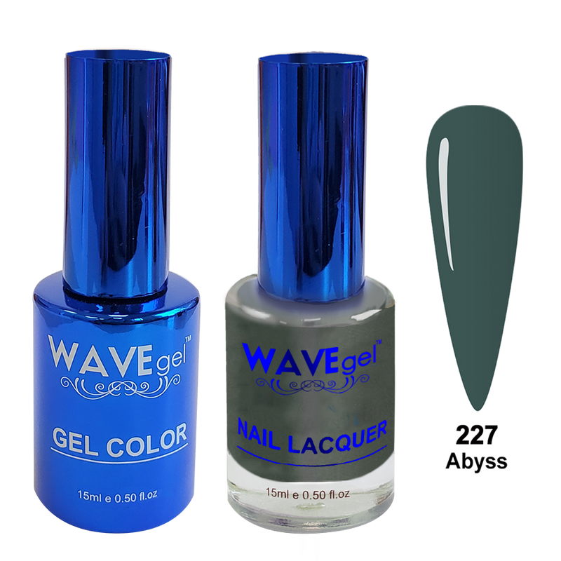 Wave Gel DUO, Royal Collection, Winter Holiday, WR227, Abyss, 0.5oz