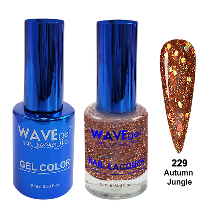 Wave Gel DUO, Royal Collection, Winter Holiday, WR229, Autumn Jungle, 0.5oz