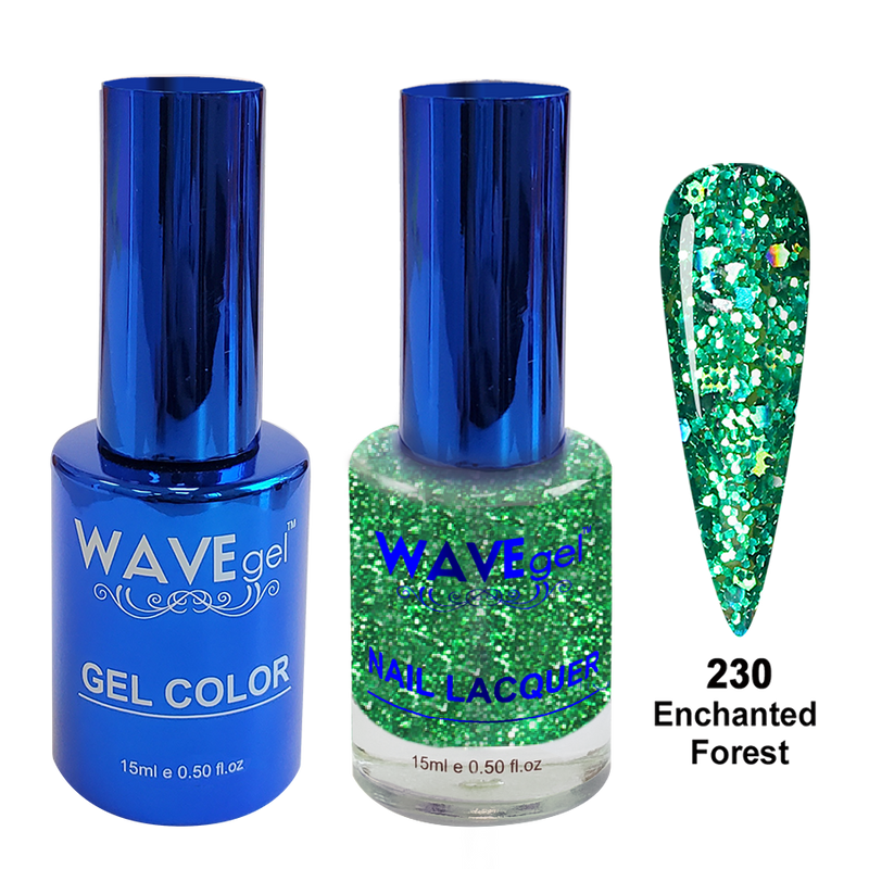 Wave Gel DUO, Royal Collection, Winter Holiday, WR230, Enchanted Forest, 0.5oz