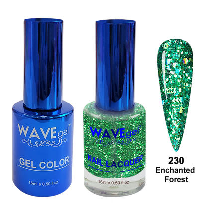 Wave Gel DUO, Royal Collection, Winter Holiday, WR230, Enchanted Forest, 0.5oz