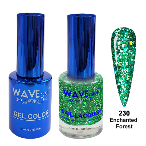 Wave Gel DUO, Winter Holiday, WR230, Enchanted Forest, 0.5oz