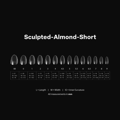 Apres Sculpted Almond Short Box of Tips