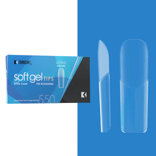 Kupa EnrichRx Soft Gel Tips - Square Long 550 Count