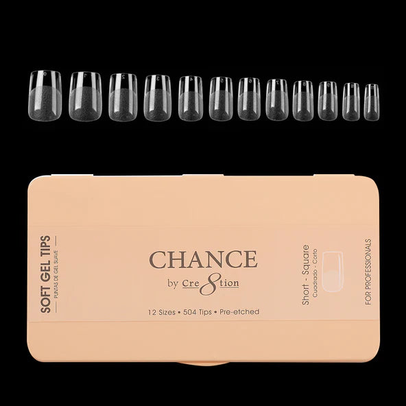Chance Soft Tips - SHORT SQUARE, BOX (Pk: 504 pcs/box)