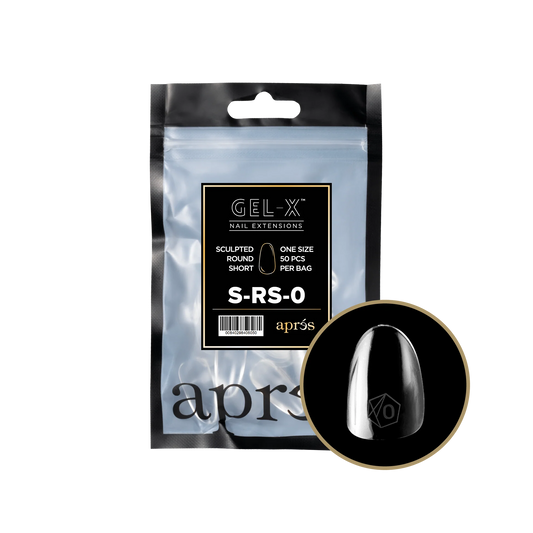 Apres Gel-X Sculpted ROUND SHORT Refill Bags, Size #0, 98440 OK0715MD