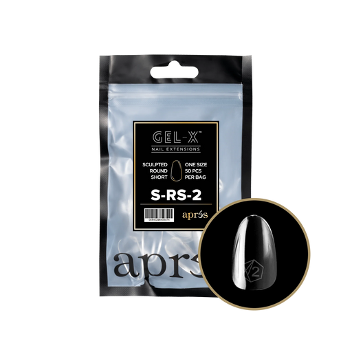 Apres Gel-X Sculpted ROUND SHORT Refill Bags, Size #2, 98442 OK0715MD