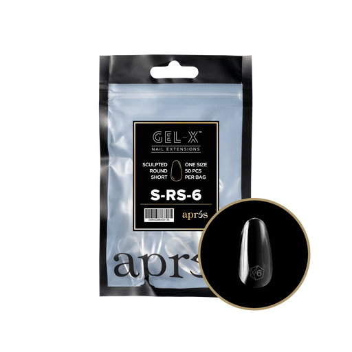 Apres Gel-X Sculpted ROUND SHORT Refill Bags, Size #6, 98446 OK0715MD