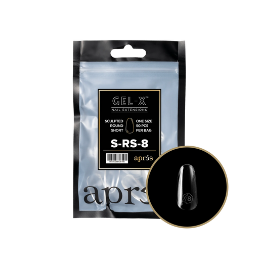 Apres Gel-X Sculpted ROUND SHORT Refill Bags, Size #8, 98448 OK0715MD