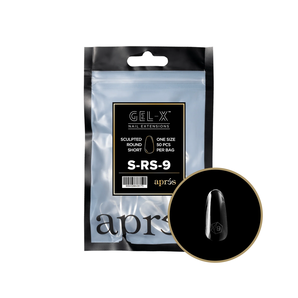 Apres Gel-X Sculpted ROUND SHORT Refill Bags, Size #9, 98449 OK0715MD