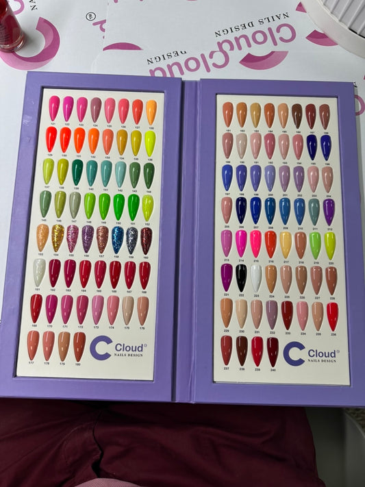 Chisel 2in1 Acrylic/Dipping Powder, Cloud Nail Design Collection, 2oz, Color Chart (#121-#240)