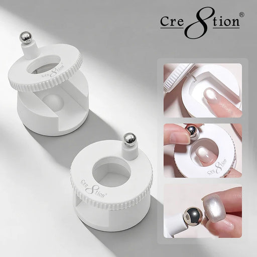 Cre8tion Plastic Rotating Cat Eye Magnet, White - SKU 1101-1044