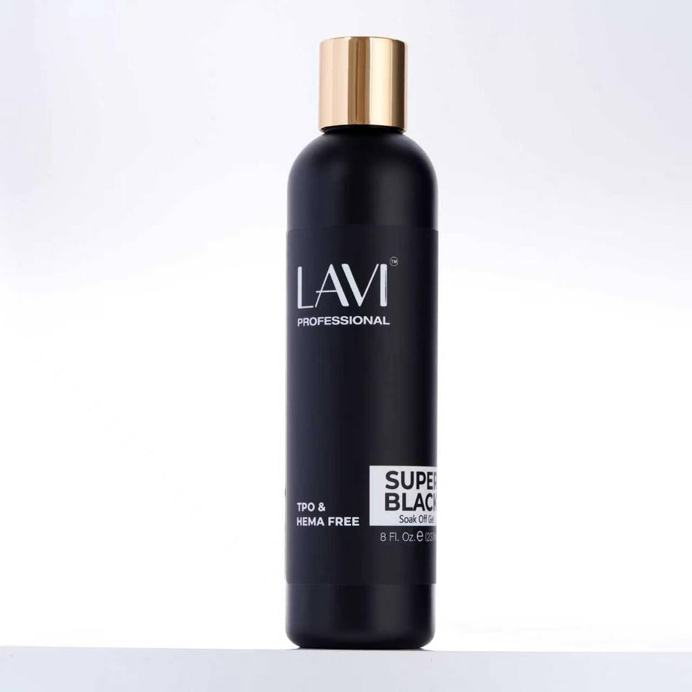 Lavi Super Black Gel REFILL 8oz (HEMA & TPO Free), V2 (Pk: 24 pcs/case)