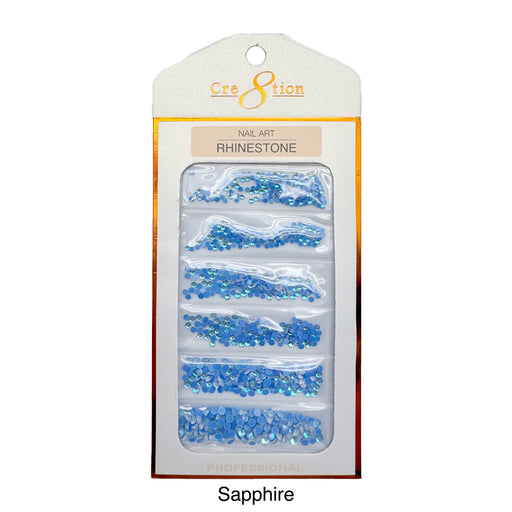 Cre8tion Opalite Nail Art - Sapphire (Pk: 80 pcs/pack) - SKU 1101-1035