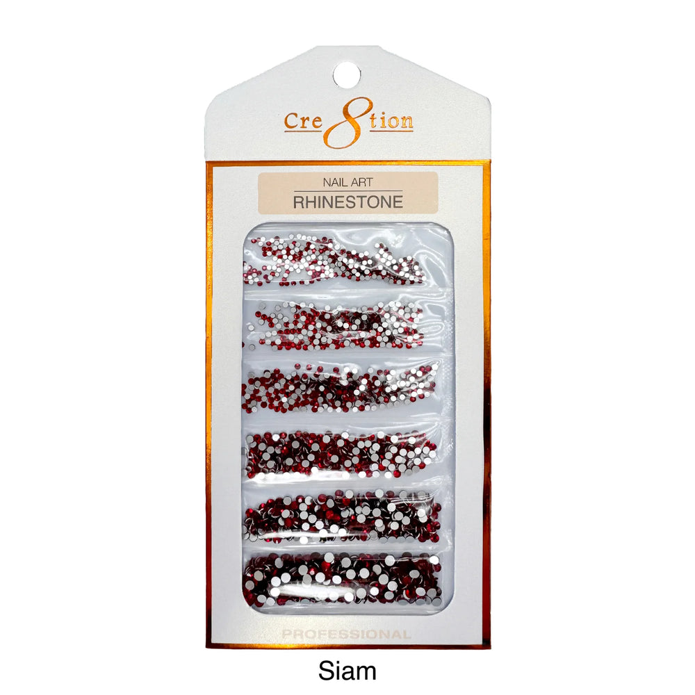 Cre8tion Rhinestone Nail Art - Siam (Pk: 80 pcs/pack) - SKU 1101-1023