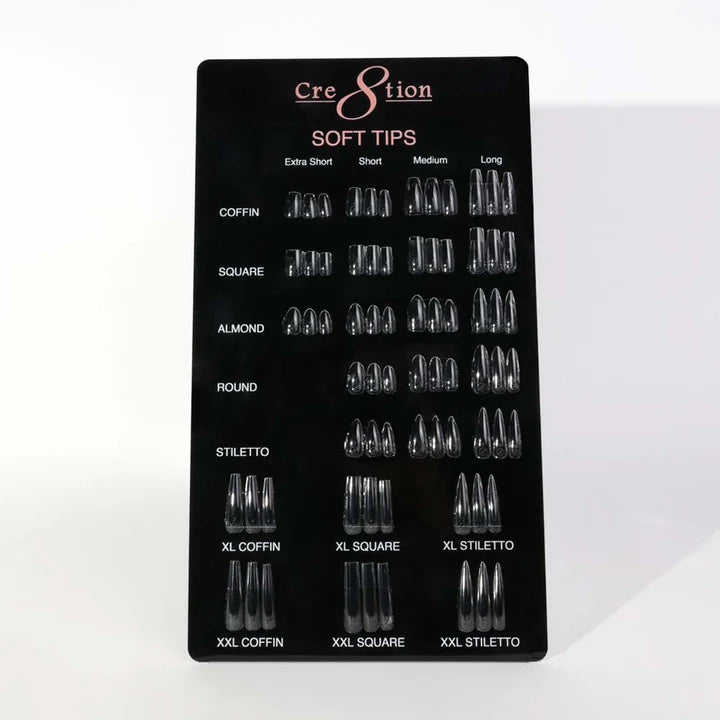 Cre8tion Soft Tip Counter Display Chart