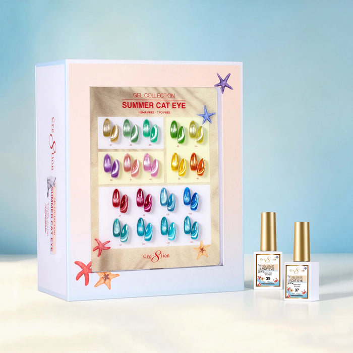 Cre8tion Cat Eye Kit - SUMMER (18 colors) Collection (37-48 & 139-144)