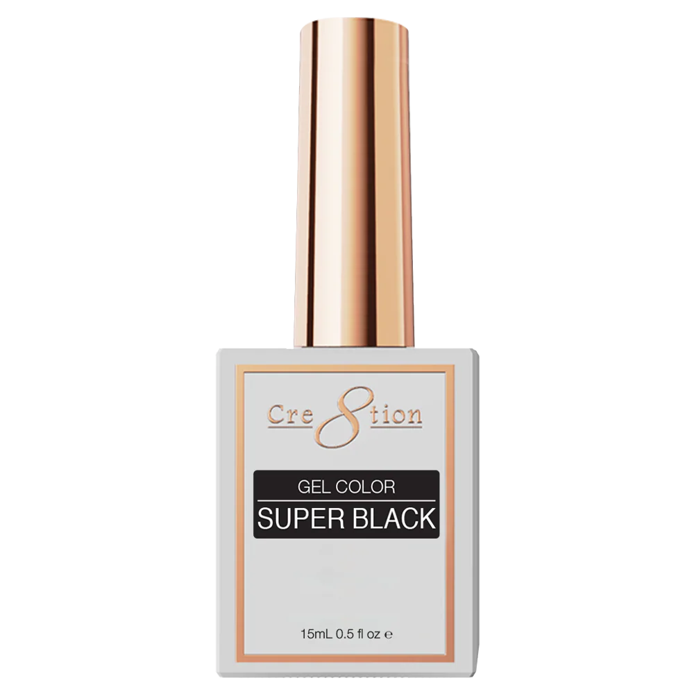 Cre8tion Gel 0.5oz - SUPER BLACK (HEMA & TPO Free)
