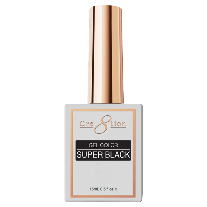 Cre8tion Gel 0.5oz - SUPER BLACK (HEMA & TPO Free)