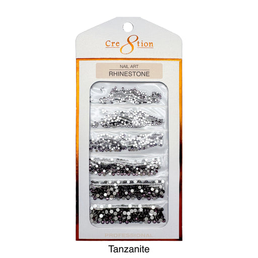 Cre8tion Rhinestone Nail Art - Tanzanite (Pk: 80 pcs/pack) - SKU 1101-1030