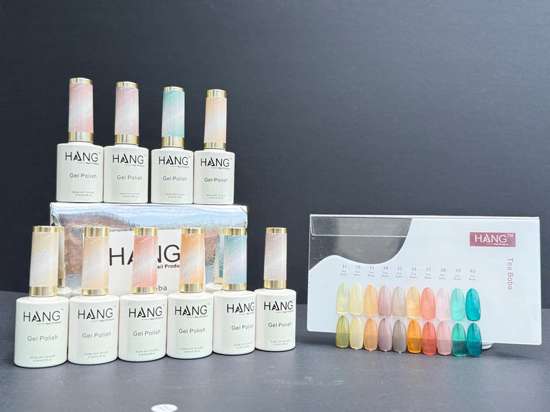 HANG Counter Display Color Chart - Tea Boba (#31-#40) Collection